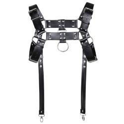 KinkHarness Harnais Sm Garter Noir